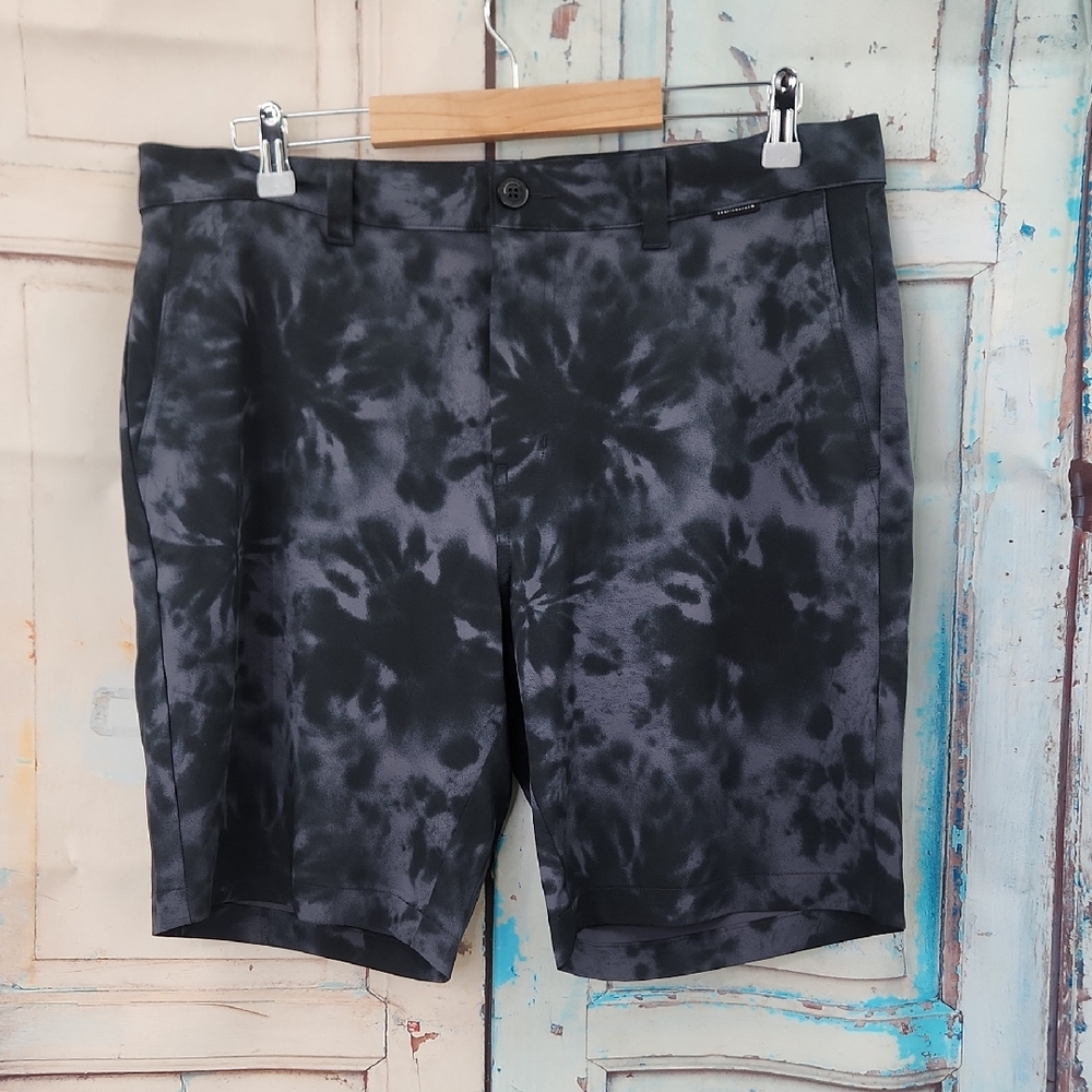 Travis Matthews Black Tie-Dye Shorts
